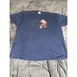 Vintage Grumpy T-Shirt Blue Snow White Walt Disney‎ World Fade Size XXL